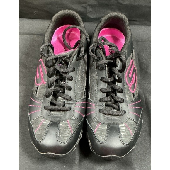 Skechers Shoes - Skechers Womens Athletic Sneaker Shoes Black Pink Size 6